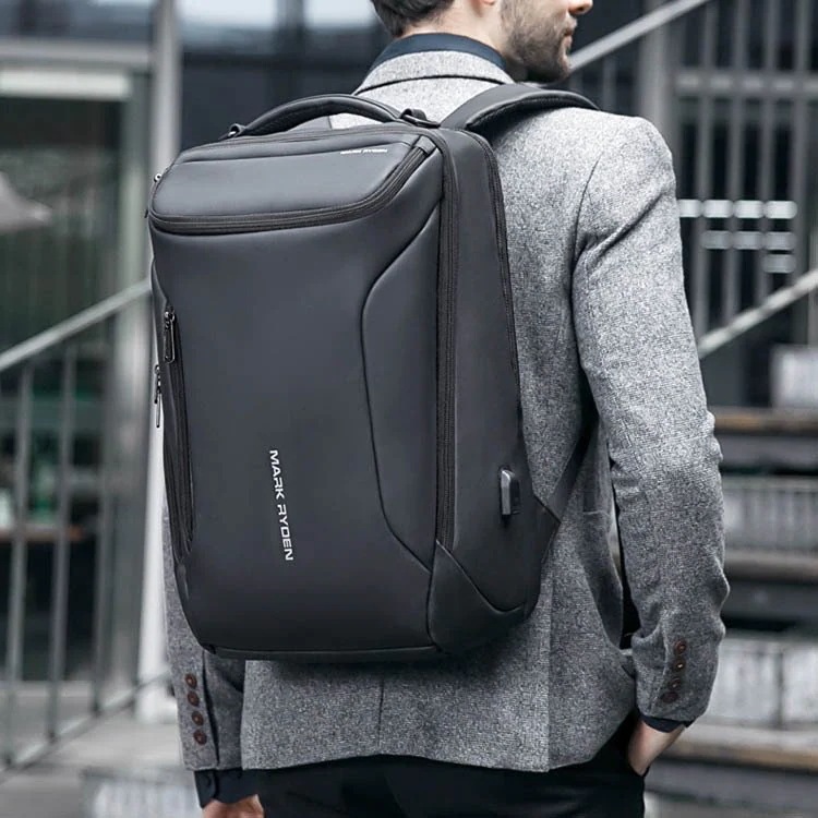 ビジネスリュック ビジネスバック 33L 大容量 薄型 防水 PC収納 出張 ウォーキング 自転車 通勤 通学 メンズ usbポート 防水 斜め掛け YKKジッパー