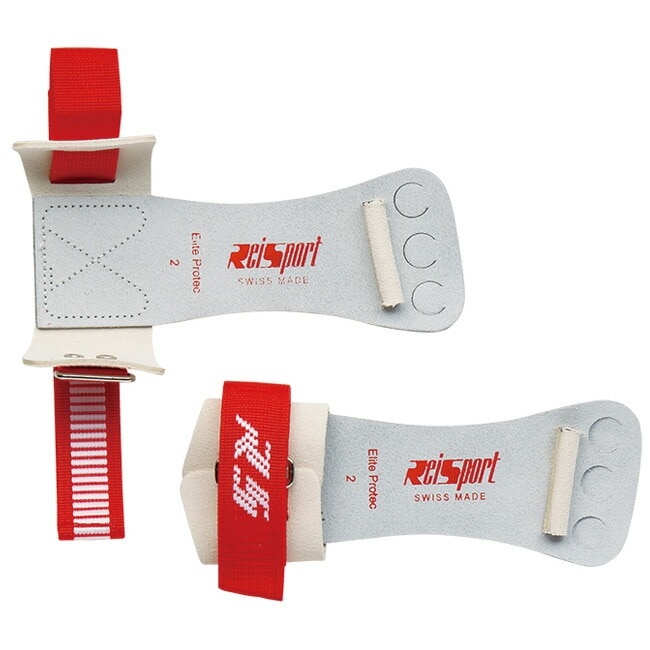 大人用 ササキ(SASAKI) スーパープロテクター 鉄棒用3ツ穴 スイス製 牛革 プロテクター SWP-531-ホワイト×レッド(21y12m)SWP531