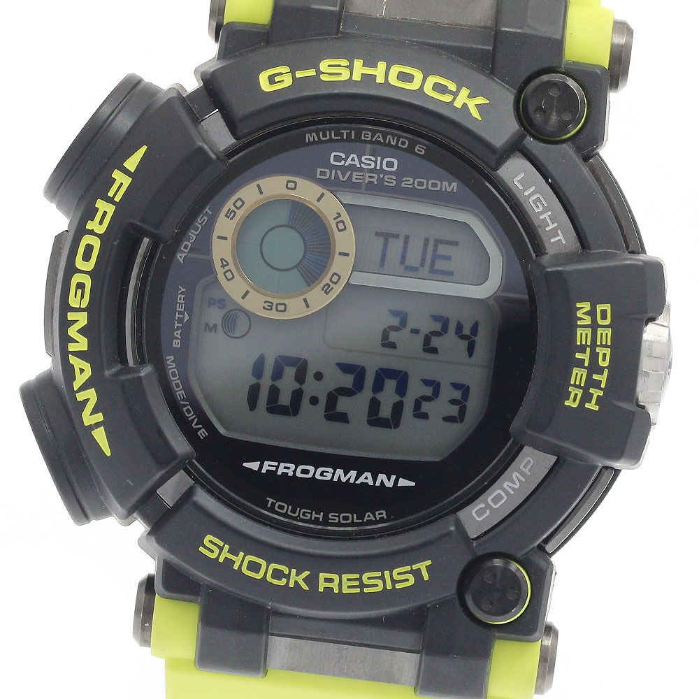 カシオ CASIO GWF-D1000JCG-9JR G-SHOCK フロッグマン 海上保安制度創設70周年記念モデル ソーラー電波 メンズ _945014【中古】