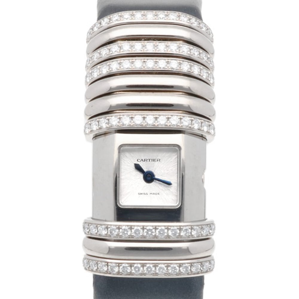 カルティエ デクラレーション 可動リング 腕時計 チタン クオーツ 1年保証 CARTIER 中古 美品