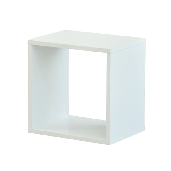 オープンラックシステム/マルチ収納棚 幅40cm奥行30cm高さ40cm 木目調 シンプル 4040 組立品 DIY 日曜大工 インテリアオークホワイト