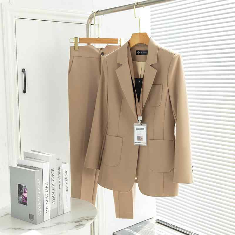 レディース ファッション スーツ ズボン パンツ ロング セット ジャケット トップス 春秋 女性 清楚 衣料品 面接 参観日 入学式 卒業式 ビジネス カジュアル フォーマル 作業服 婦人服