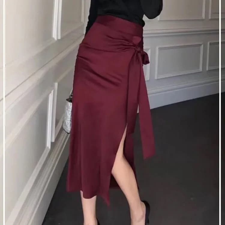 プリーツスカート ロングスカ一ト 脚魅せミニスカート ひんやりボトムス ロングスカート マキシスカート マキシスカート 秋と冬 コーデュロイ スカート セーター付き ミドル丈スカート Aラインスカー