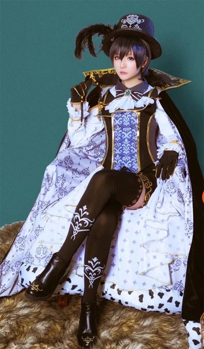 パーティー ハロウィン コスチューム cosplay 衣装 シエルファントムハイヴ 黒執事 スーツ ハロウィン 2024年新作入荷コスプレ安い