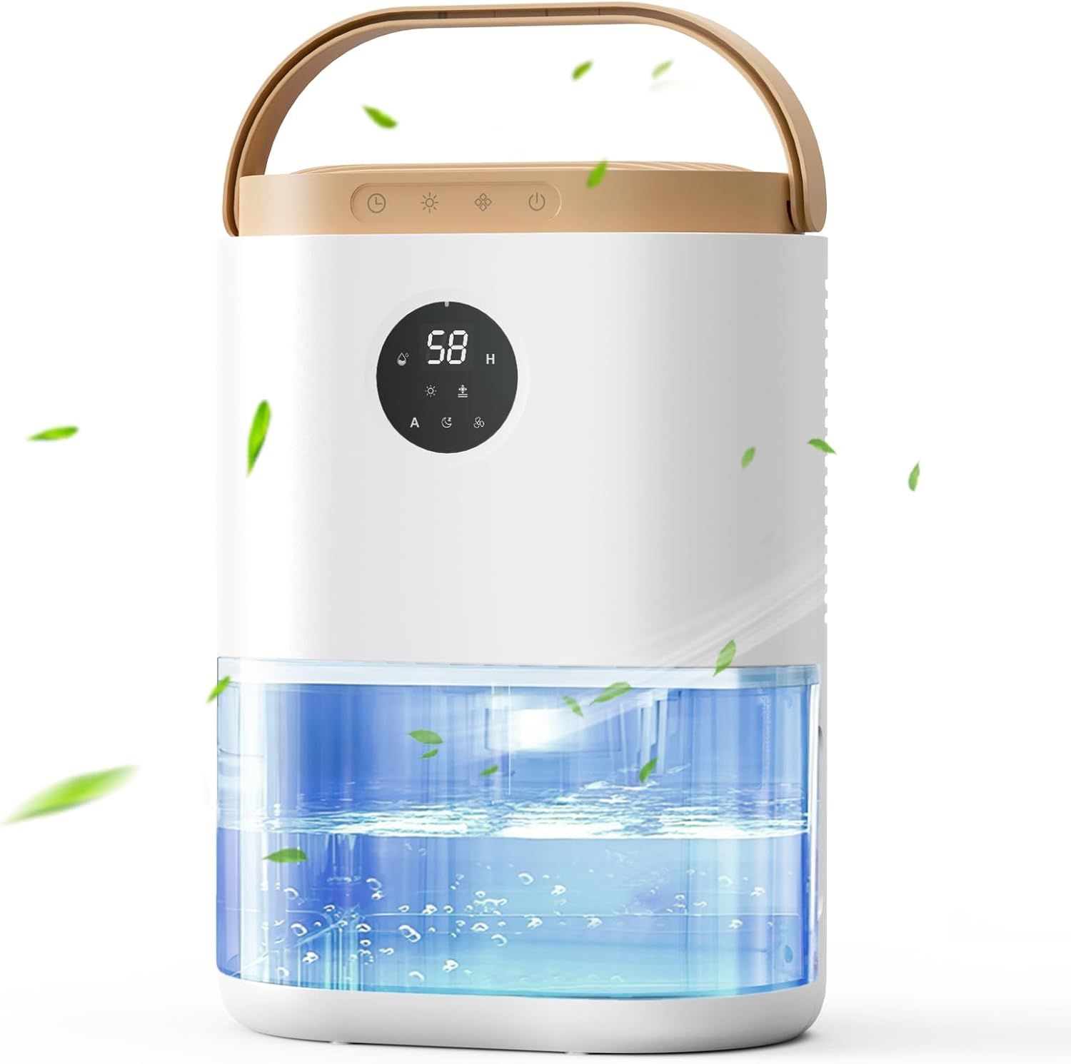 Gegizun 除湿機 小型 強力除湿 衣類乾燥機【2025年新登場・2000ML大容量タンク・梅雨/結露/カビ対策】ペルチェ式除湿器 湿度表示 空気清浄機 三段階モード調節 48時間切タイマー 満水