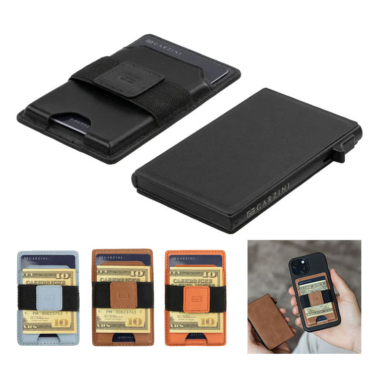 GARZINI ガルジーニ MagSafe カードケース GZMSWSL1 本革 マネークリップ ミニ財布 スタンド 二つ折り マグセーフ対応 iPhone MAGSAFE WALLET