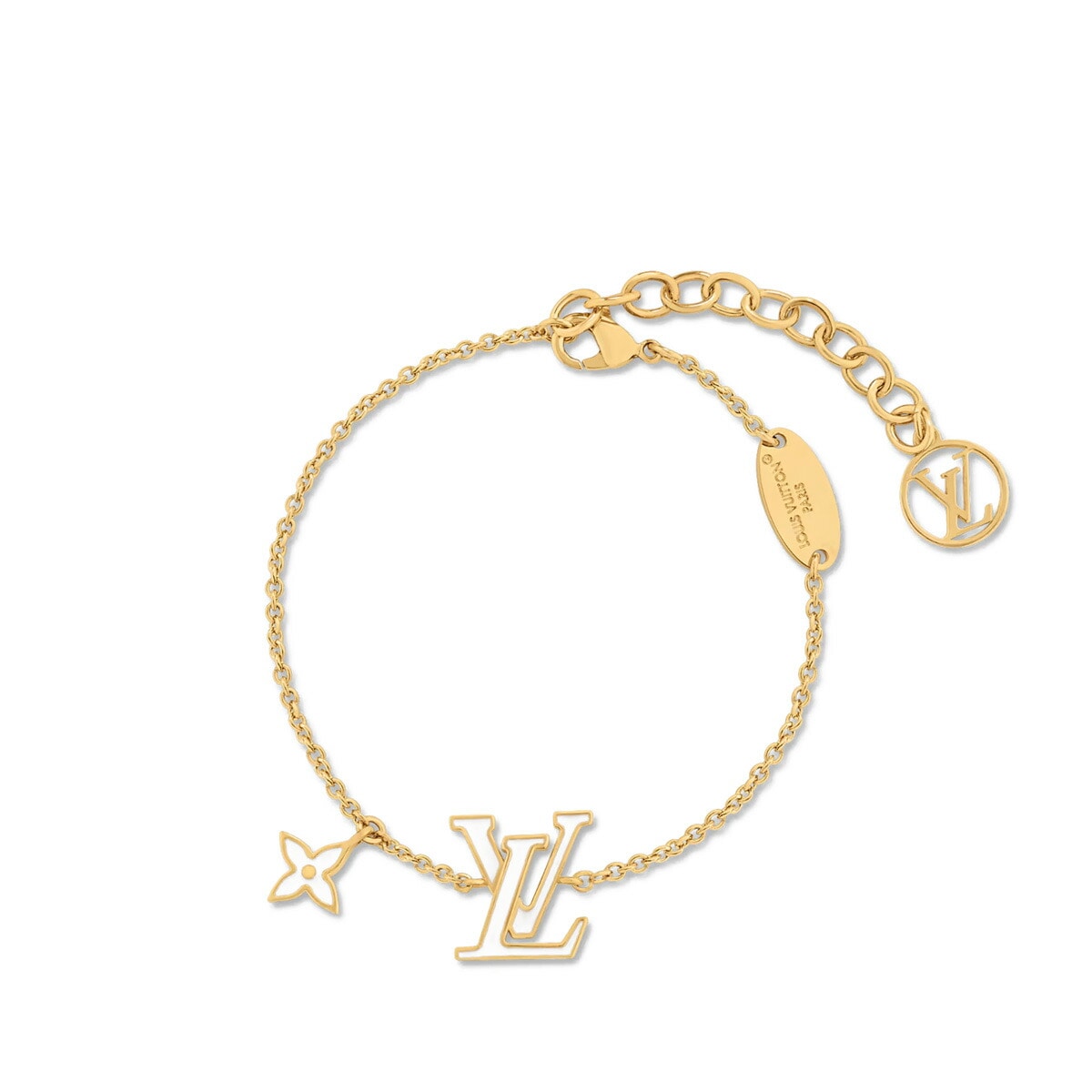 LV ブレスレット LV アイコニック エナメル ブロン / ホワイト M1137A