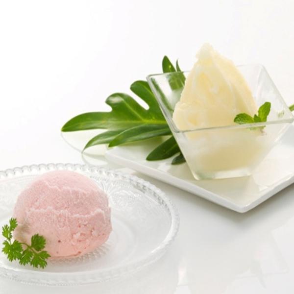 新潟ル レクチエシャーベット&越後姫アイスクリーム詰合せ