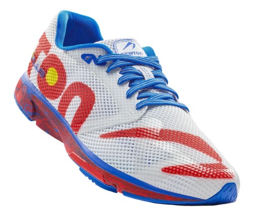 newton M000522X-085 メンズ ランニングシューズNEWTON DISTANCE+（ホワイト×レッド×ブルー・サイズ：26.5cm） M000522X085