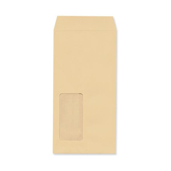 ハートレーザープリンタ対応 窓封筒 長3 クラフト 70g／m2 枠なし ヨコ貼 MA9103 1ケース（1000枚）