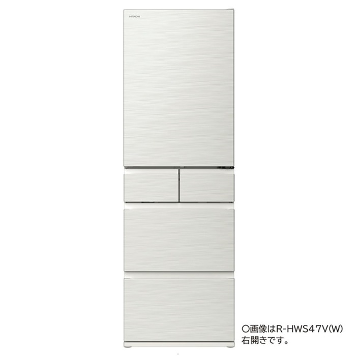 【配送＆設置無料】冷蔵庫 470L 左開き 5ドア HWSタイプ R-HWS47VL-W ピュアホワイト