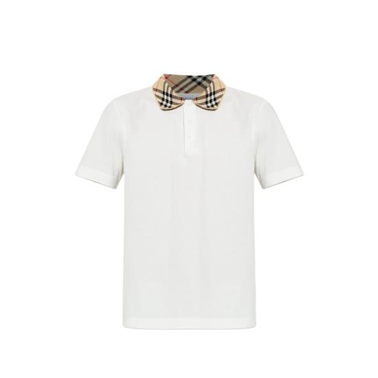 BURBERRY Men Polo Shirts 8126966 EVAN B7078 WHITE