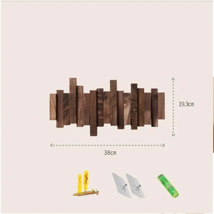 イ コートフック 収納 壁掛け フック 玄関 木製 帽子掛け コートハンガー ウォールハンガー かばん掛け コート掛け 壁掛け収納 天然木 スティック ウォールフック 洋服掛け 5連 衣類収納 スリム