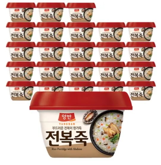 両班アワビお粥 285g×24個セット／やさしい韓国健康食／お湯で簡単調理