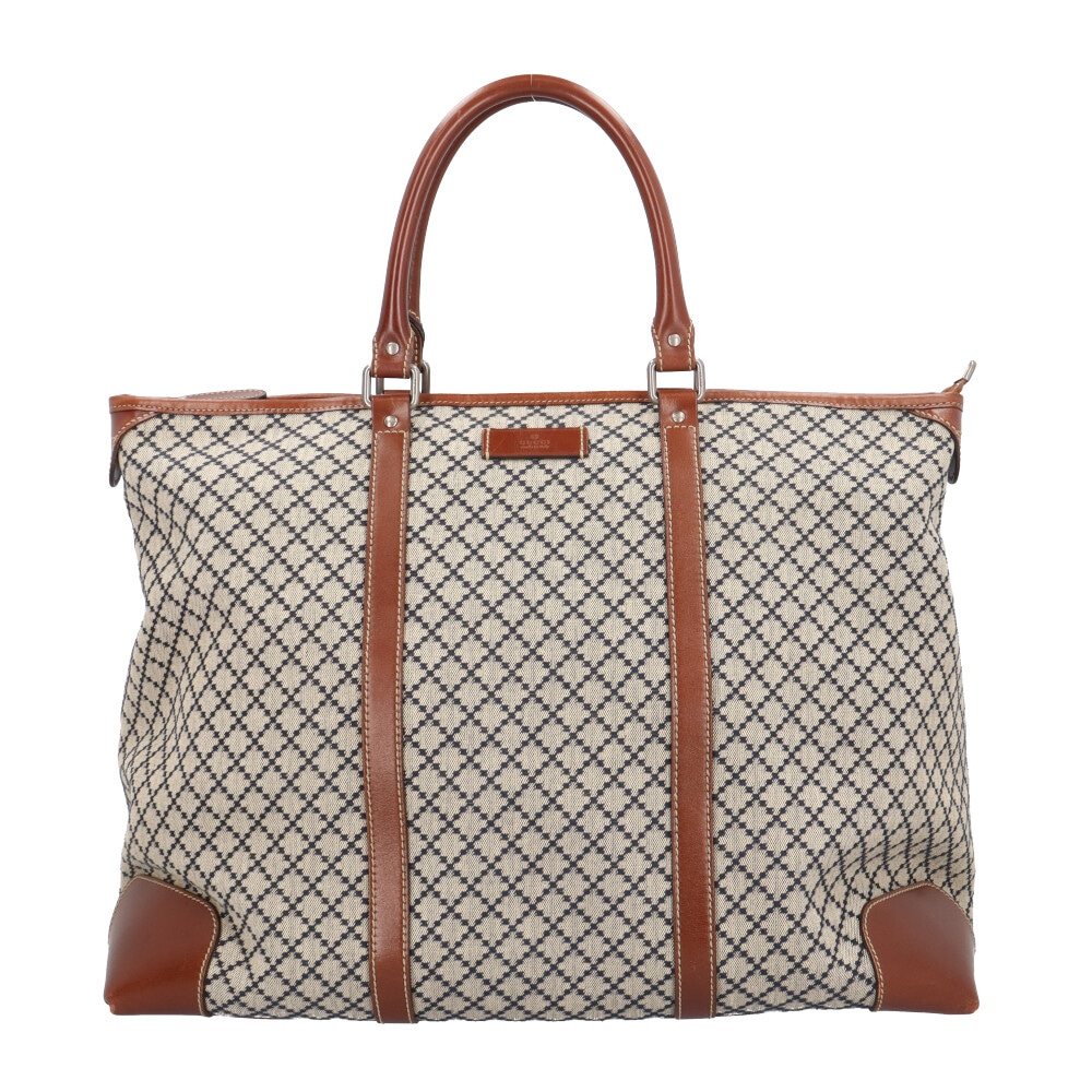 グッチ ディアマンテ トートバッグ GGキャンバス 201482 グレー GUCCI 中古