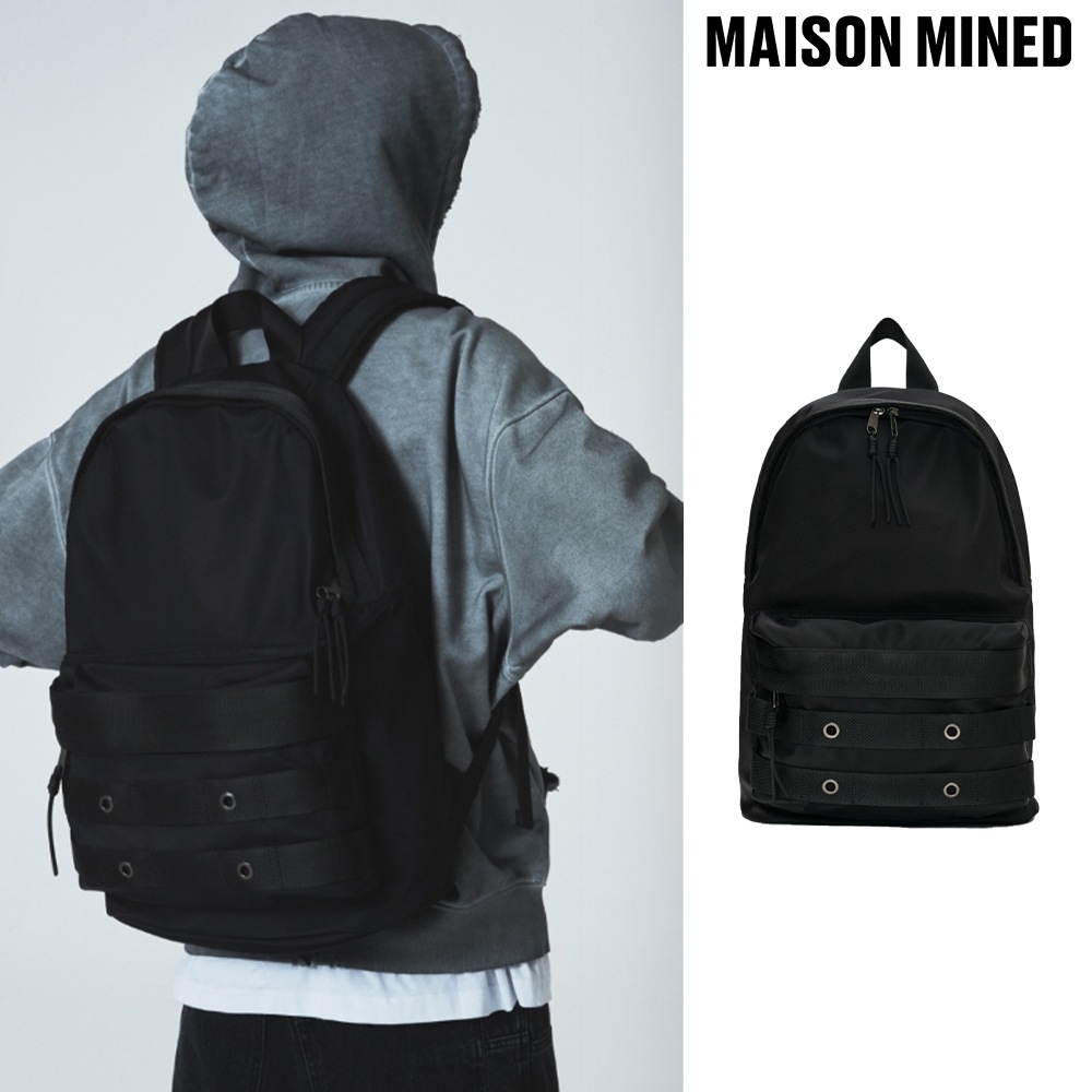 【MAISON MINED】 EYELET ONE POCKET BACKPACK