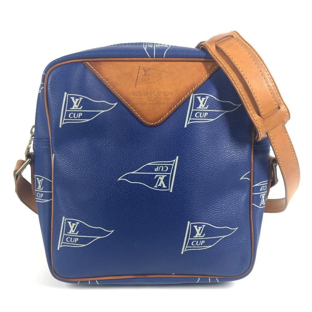 ショルダーバッグ M80010 サック サンディエゴ LVカップ louis vuitton cup 斜め掛け ポシェット カバン レザー ブルー