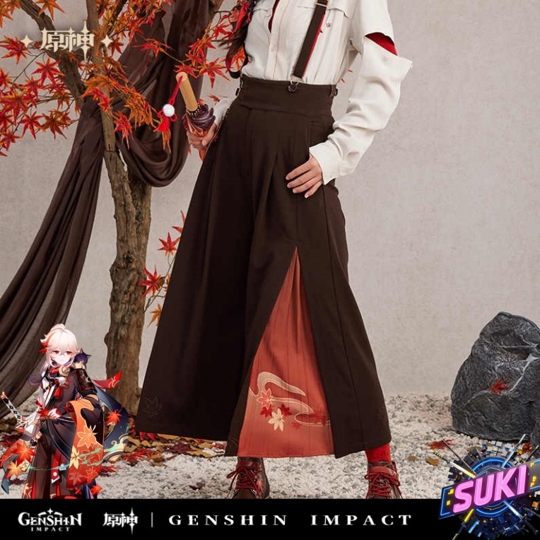 【プロ品質を極める!】原神 グッズ / 楓原万葉 インプレッションシリーズ / サロペット ワイドパンツ / Genshin Impact Kaedehara Kazuha 枫原万叶 げんしん コスプ