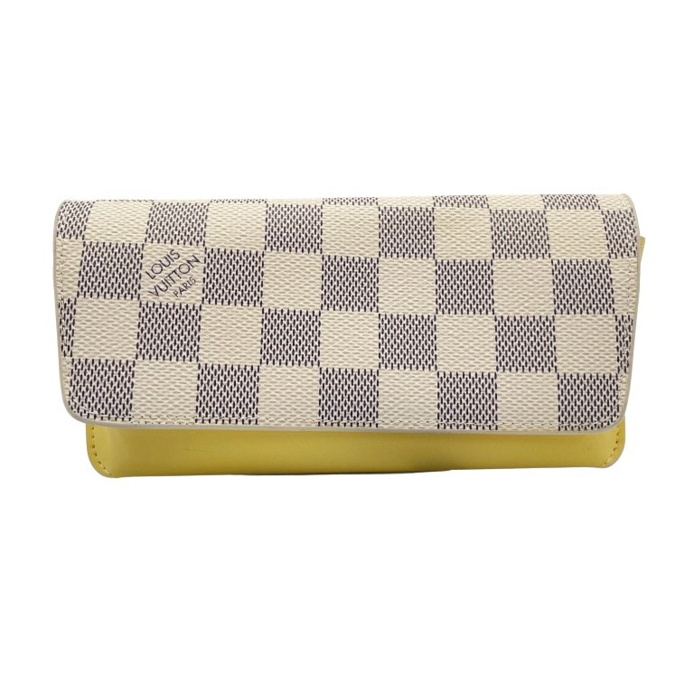 メガネケース エテュイリュネット ダミエアズール レザー GI0388 ホワイト イエロー ブランド雑貨 小物 ギフト 誕生日プレゼント 男女兼用 レディース メンズ【本物保証】