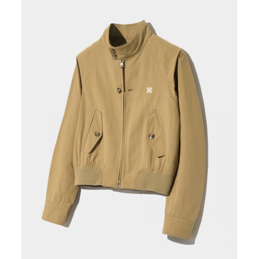 SATUR レッシュコットンヘリントンジャケットサンドベージュ