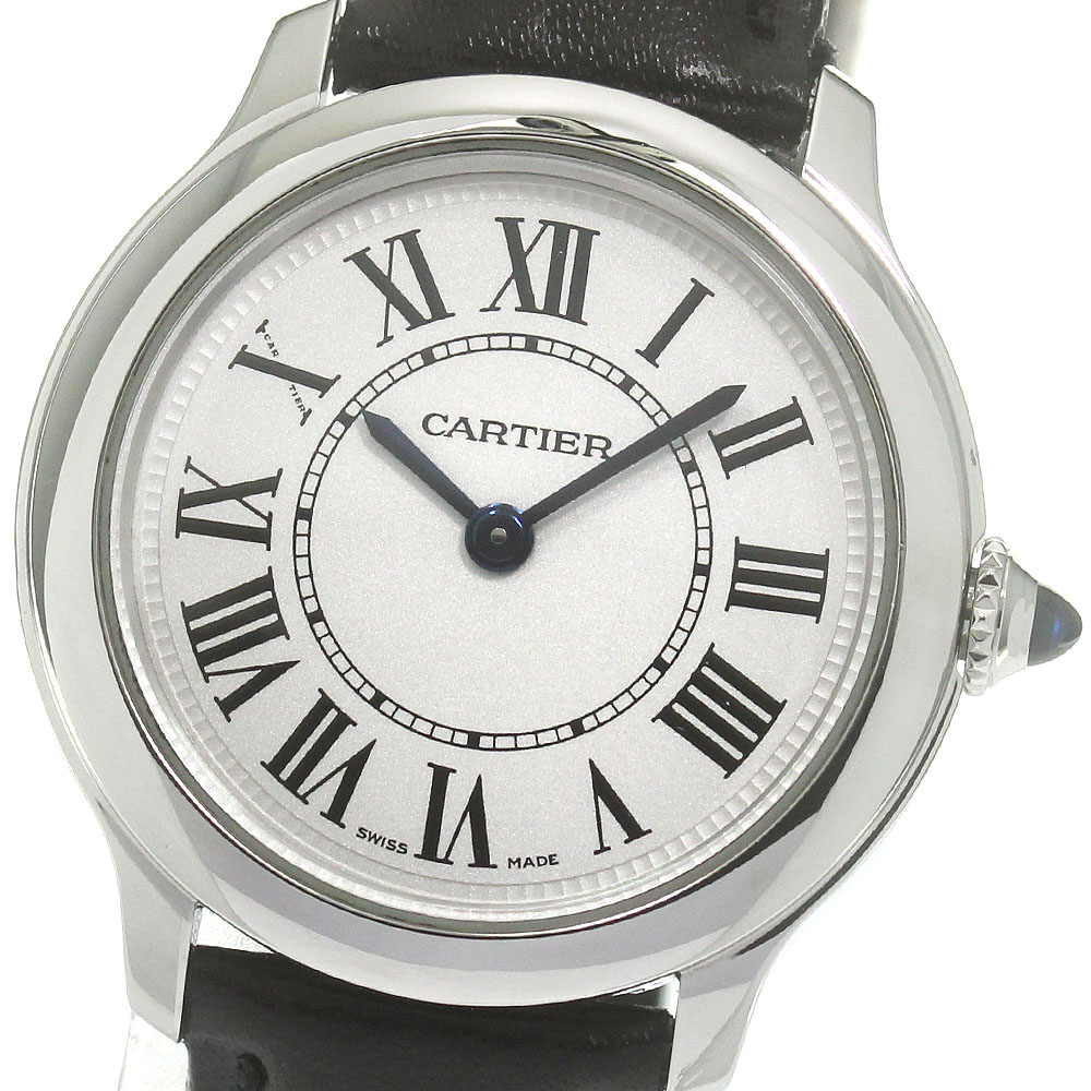 カルティエ CARTIER WSRN0030 ロンド マスト ドゥ カルティエ クォーツ ボーイズ 良品 内箱・保証書付き_867986【中古】