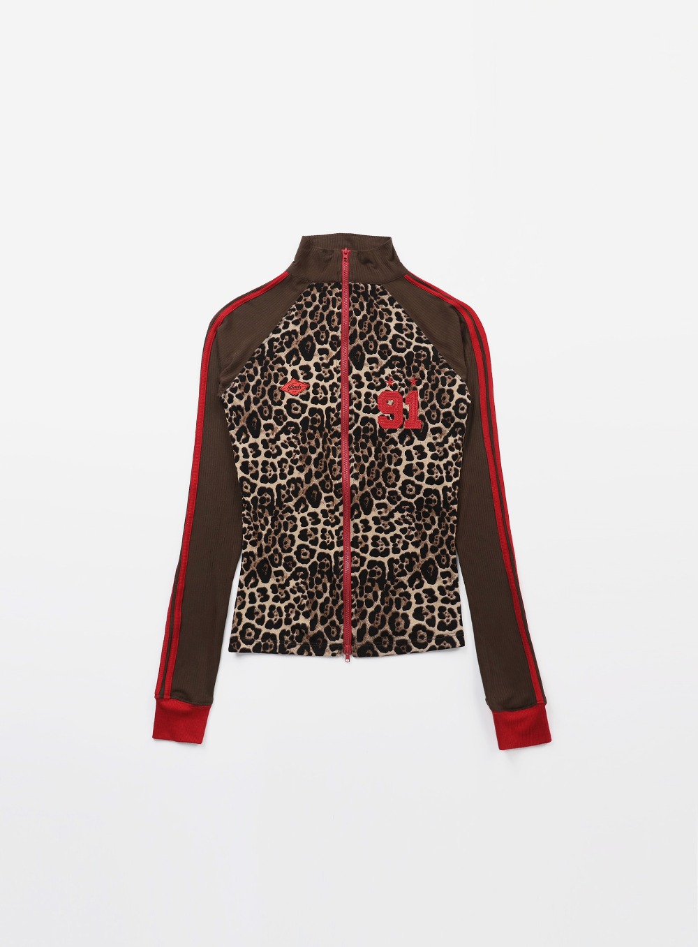 【BADBLOOD】 JERSEY TRACK TOP : LEOPARD