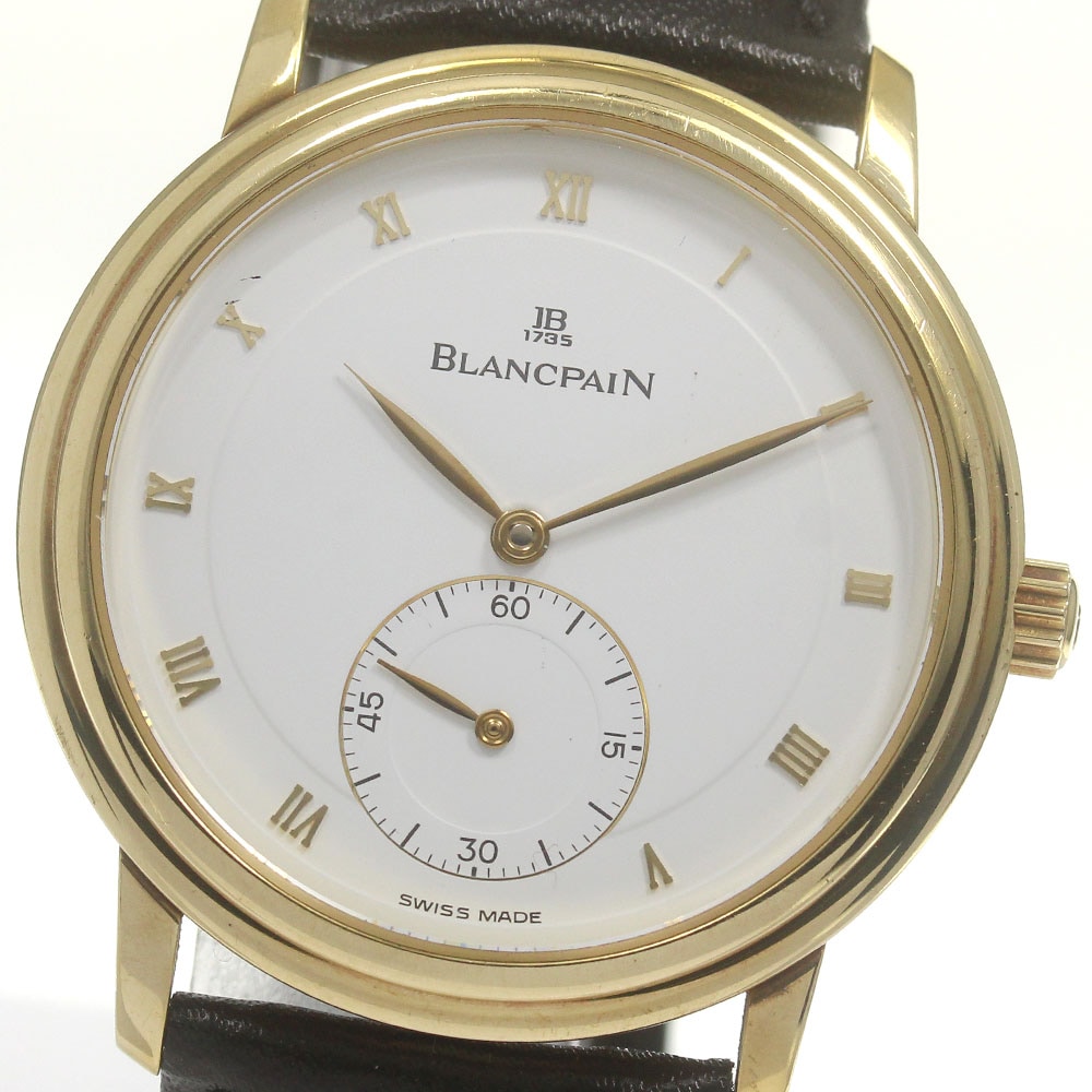 ブランパン Blancpain B7001-1418-55 ヴィルレ ウルトラスリム K18YG Cal.641 手巻き メンズ 保証書付き_870756【中古】