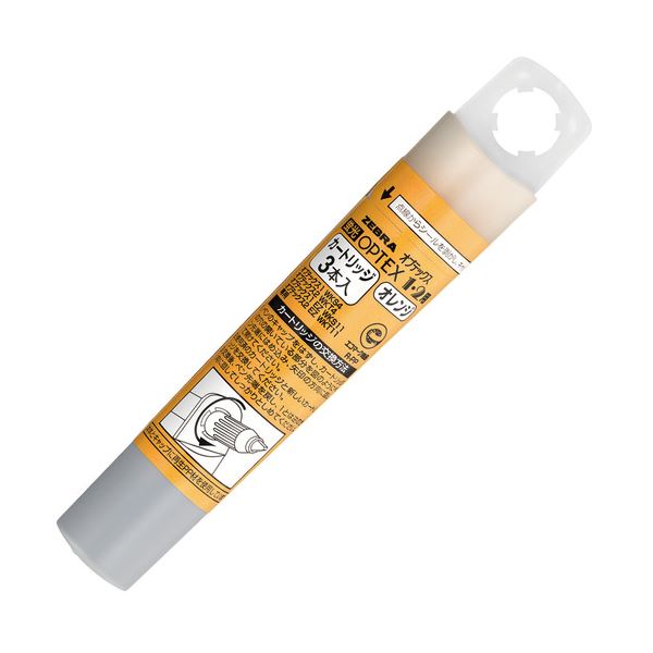 (まとめ) ゼブラ蛍光オプテックス1・2用カートリッジ オレンジ RWK8-OR 1ケース（3本） (×100セット)