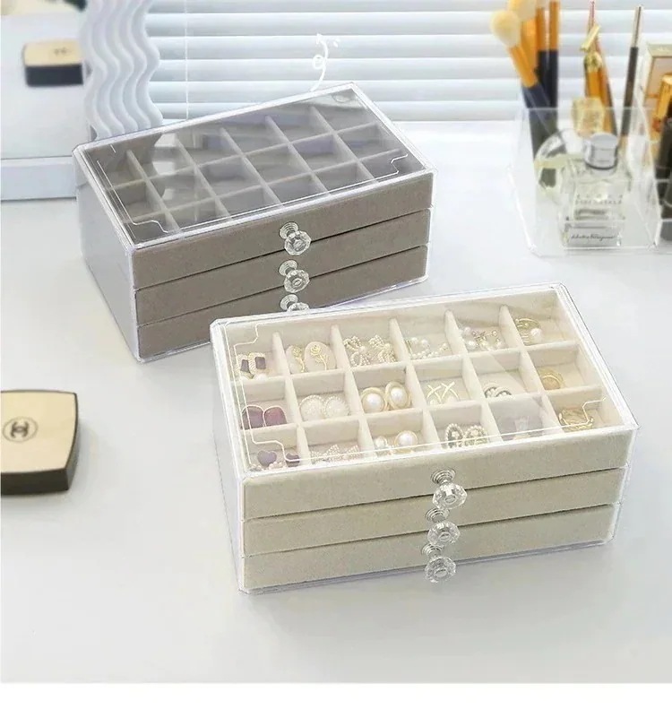 アクセサリー収納ケース大容量デスクトップ収納アクセサリーピアスリングリングリングリングネックレスケー127