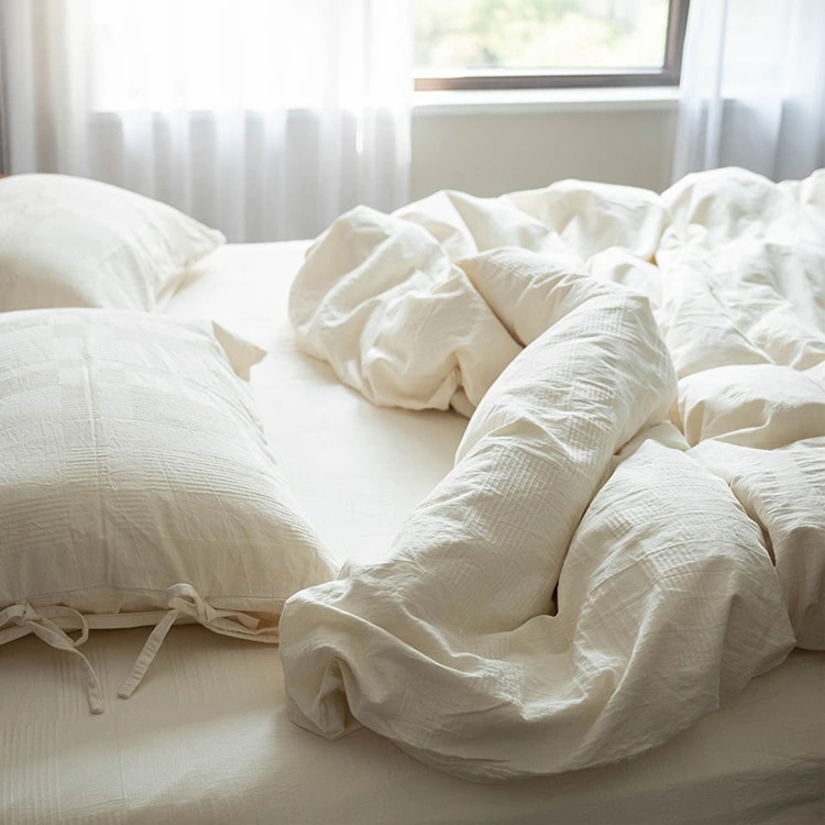 即日発送布団カバーセット 白 綿100% 3点セット 4点セット 寝具カバーセット 無地 シングル ダブル コットン100% 春 夏 ベッド用品 上品 洗える 韓国風 オシャレ 掛け布団カバー 敷きカ