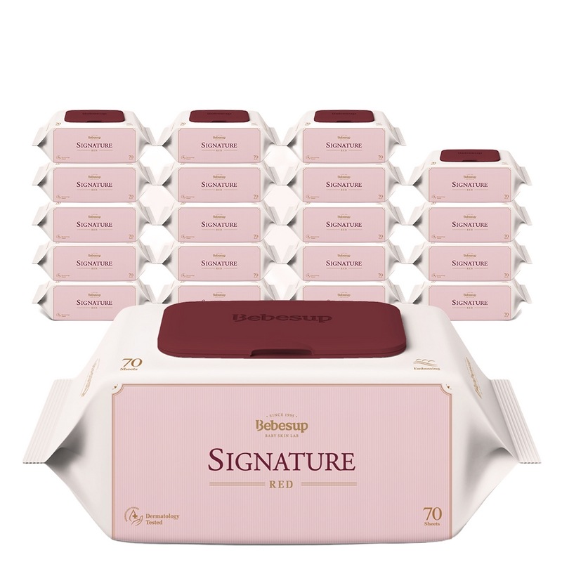 ベベフォレストベビーティッシュシグネチャーレッドキャップ型70枚20個 8,543円