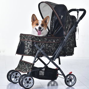 ペットカート 対面式 折りたたみ 多頭 中型犬 小型犬 猫 2way 軽量 組立簡単 工具不要 介護用 ドッグカート ペットバギー 犬 猫 動物 ペット用品