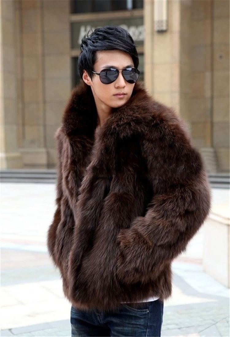 限定SALE価格見逃し禁止! 新作 メンズ ファーコート 毛皮コート ファー付き ショットコート 上着 秋冬 防寒 