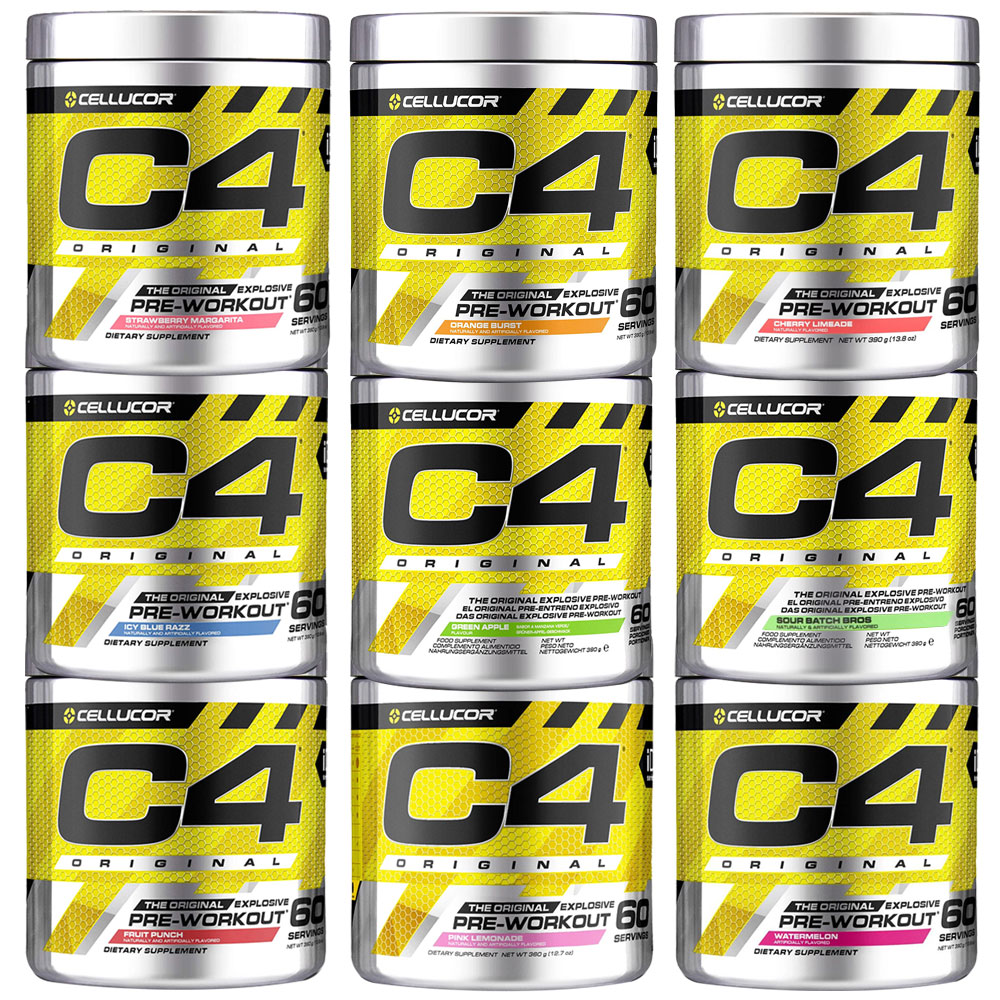 C4 Original Pre Workout Powder Caffeine + Beta Alanine + Creatine - 60 Servings