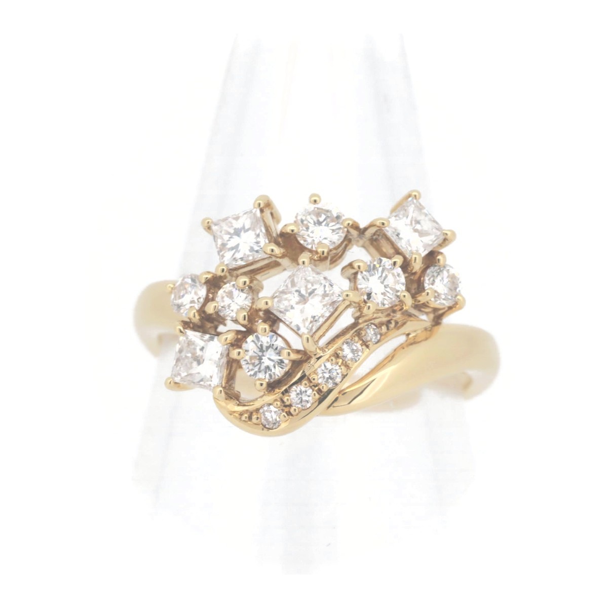 ダイヤモンド リング 指輪 1.09CT 15号 K18YG(18金 イエローゴールド) 質屋出品