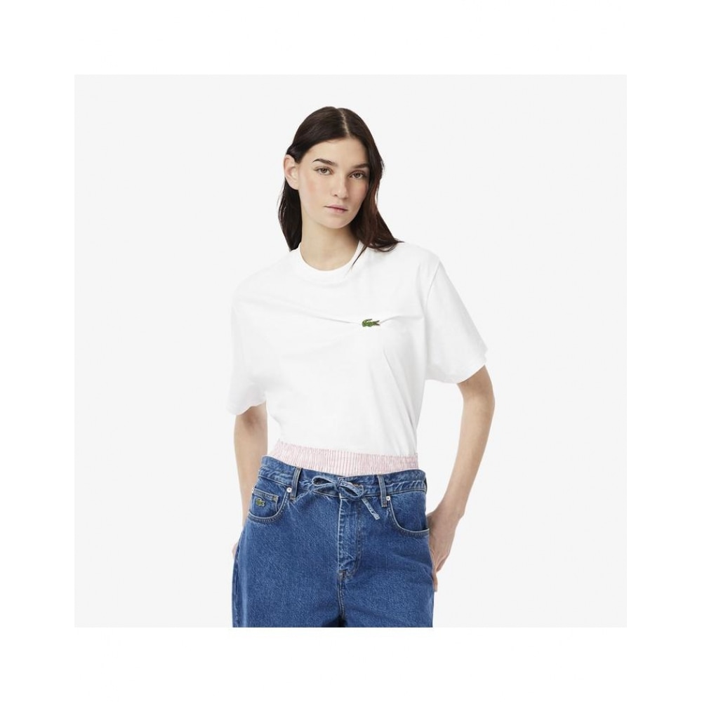 ラコステ オーバーサイズフィット 半袖Tシャツ TF9595-55G 001