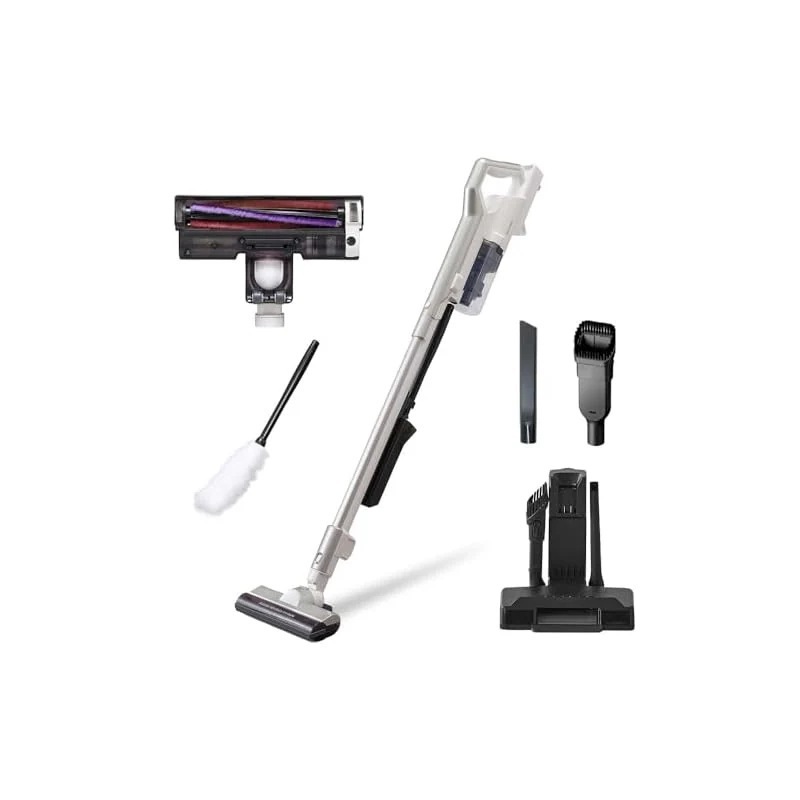 【即納】アイリスオーヤマ コードレス 充電式サイクロンスティッククリーナー モップスタンド付き SCD-120P-W ホワイト