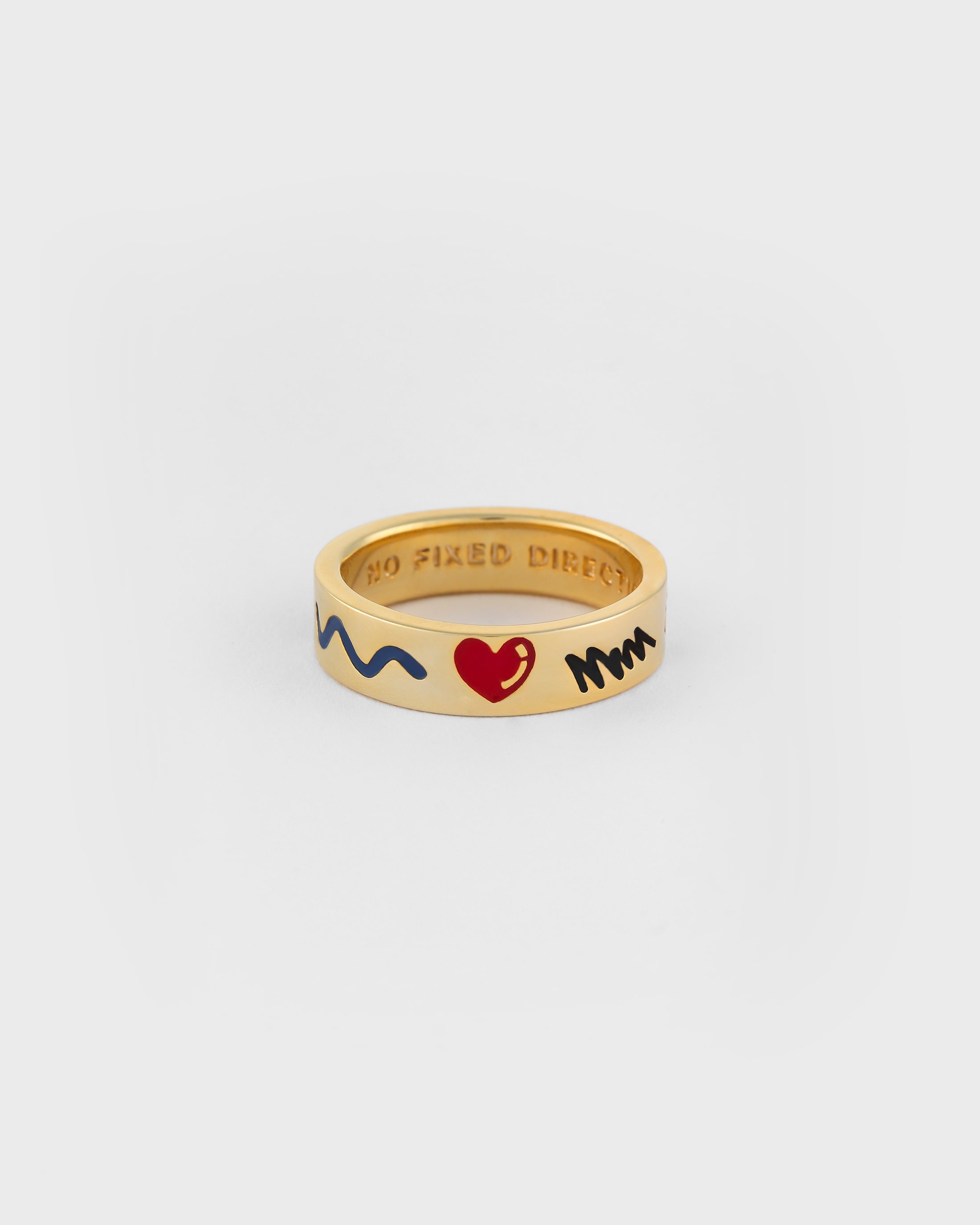 【NONNON】DOODLE RNG(6mm) SILVER925(18K GOLD PLATED)