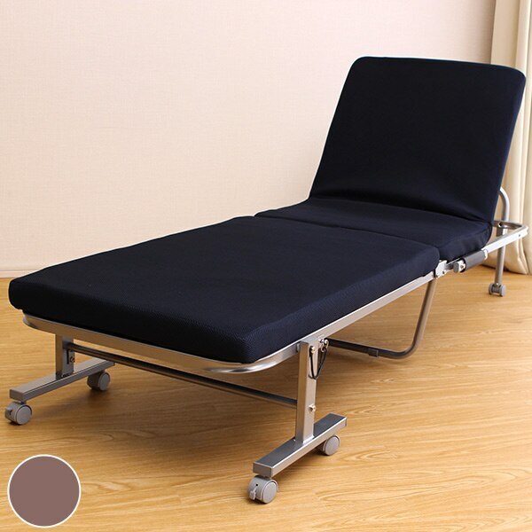 折りたたみベッド セミシングル スチールフレーム 幅65cm