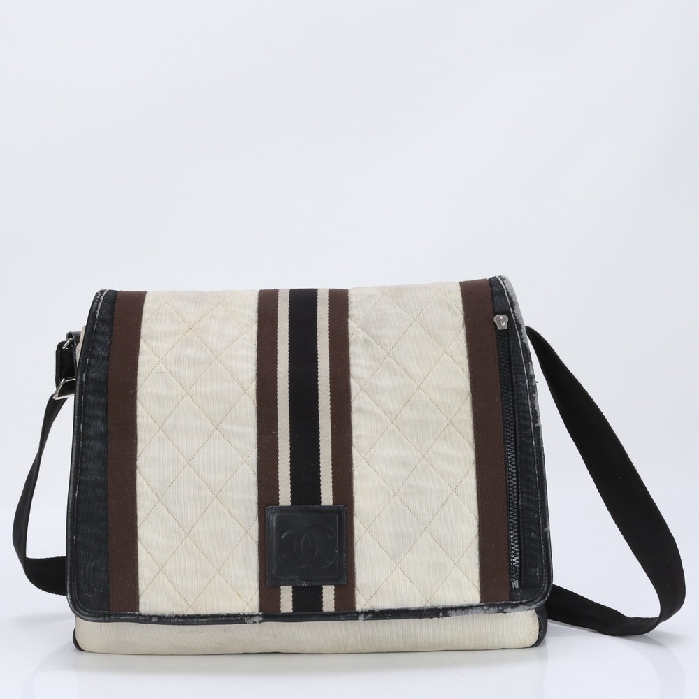 神戸大丸 ブティックシール付 スポーツ レザー×キャンバス ショルダーバッグ 斜め掛け メッセンジャー ビジネス 通勤 トート A4 メンズ EEE BI2-3 中古