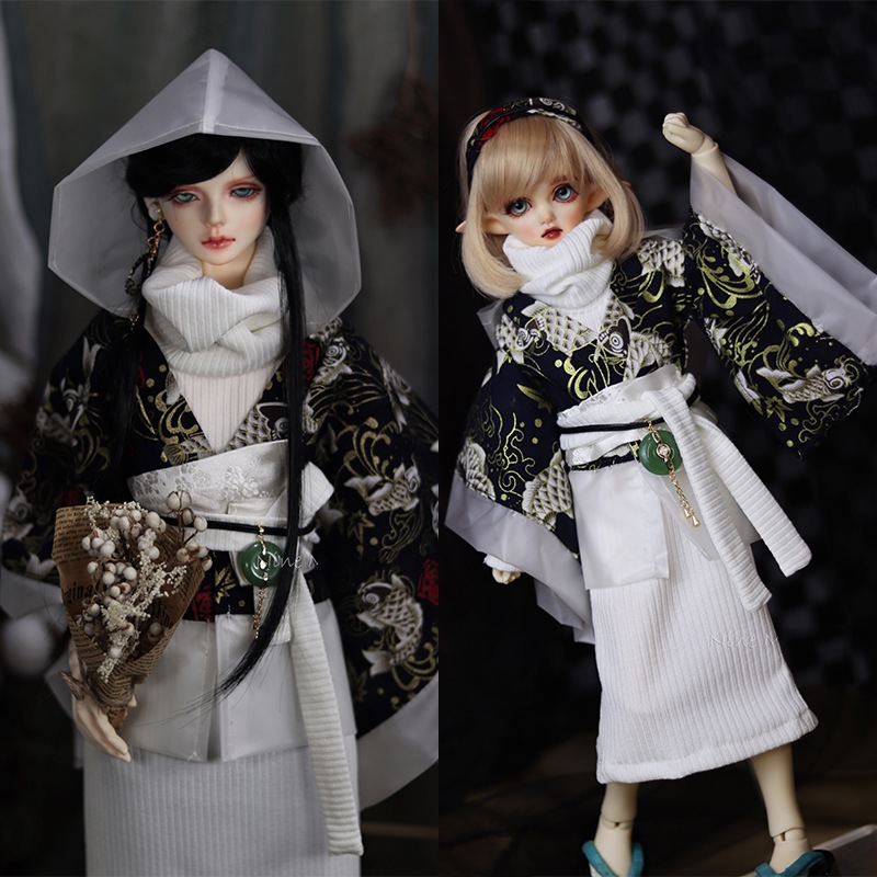 8点BJDドール用衣装セット ロングニット 和風コート SD17/POPO68/MSDサイズ人形用 5,855円