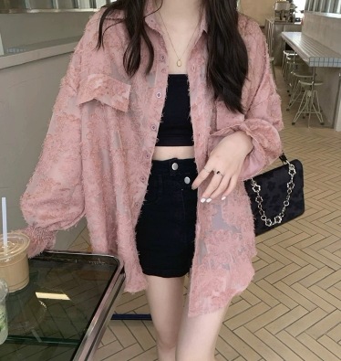 日焼け対策 花柄 ジャケット 刺繍 ポケットあり アウター シャツ 上着 ショート丈 長袖 角襟 タイト 細身 ストレート スマート レース 前開き 薄手 かわいい 大人可愛い カジュアル 大人