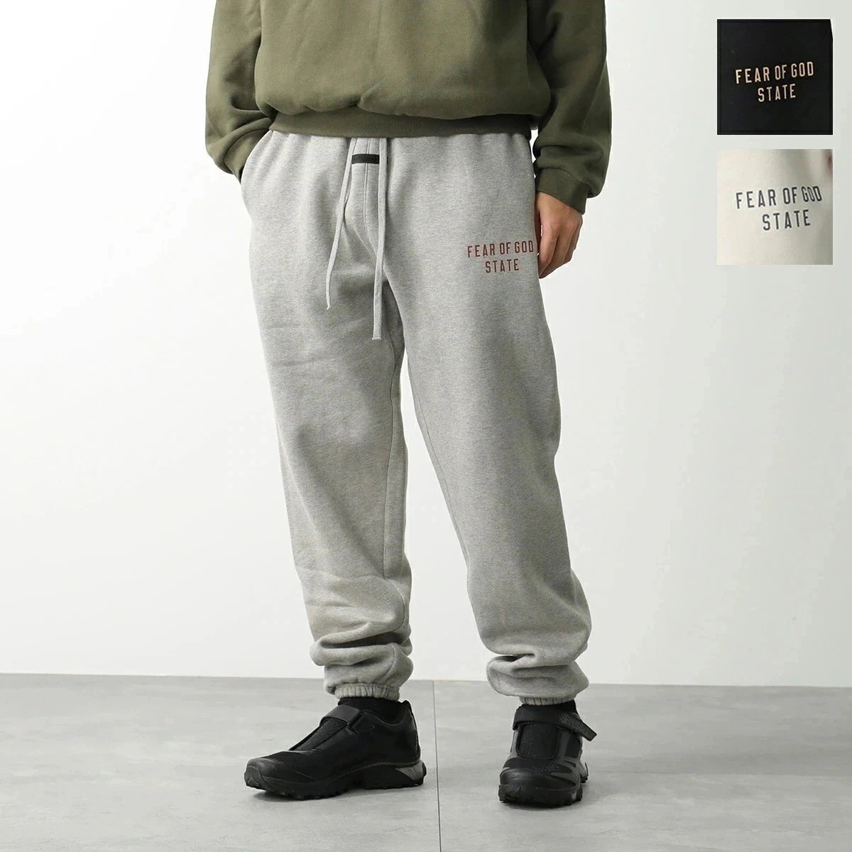 FEAR OF GOD ESSENTIALS フィアオブゴッドエッセンシャルズ スウェットパンツ 130BT2420 メンズ フリース 裏起毛 ロゴ カラー3色