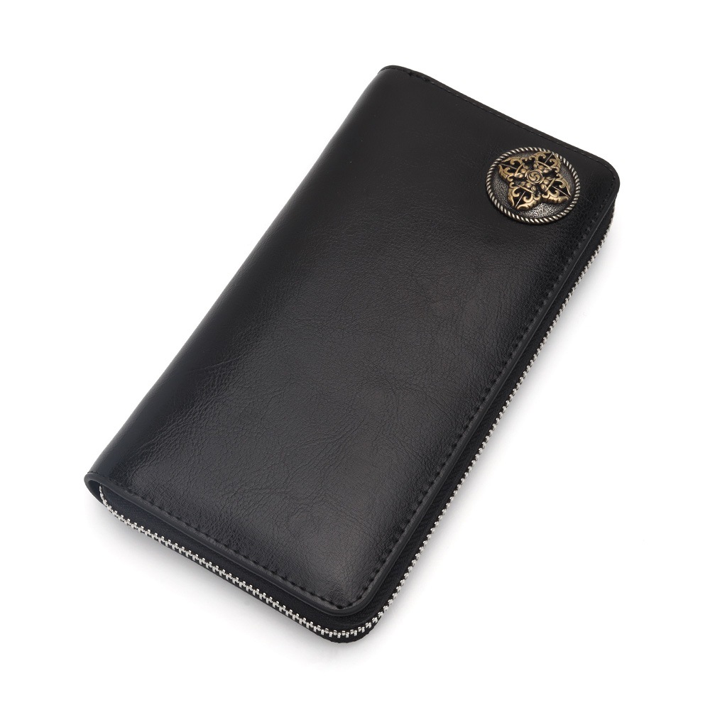 本革 長財布 三鈷杵コンチョ [l020]