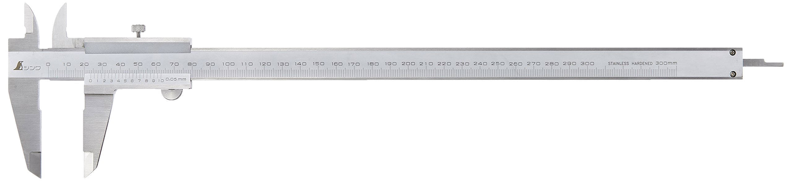 シンワ測定(Shinwa Sokutei) 普及ノギス 300mm シルバー M型 19913