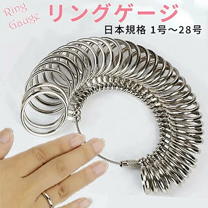 リングゲージ 日本規格 サイズゲージ 指輪ゲージ レディース メンズ ペアリング 日本規格 1号から28号まで測れる プロ仕様