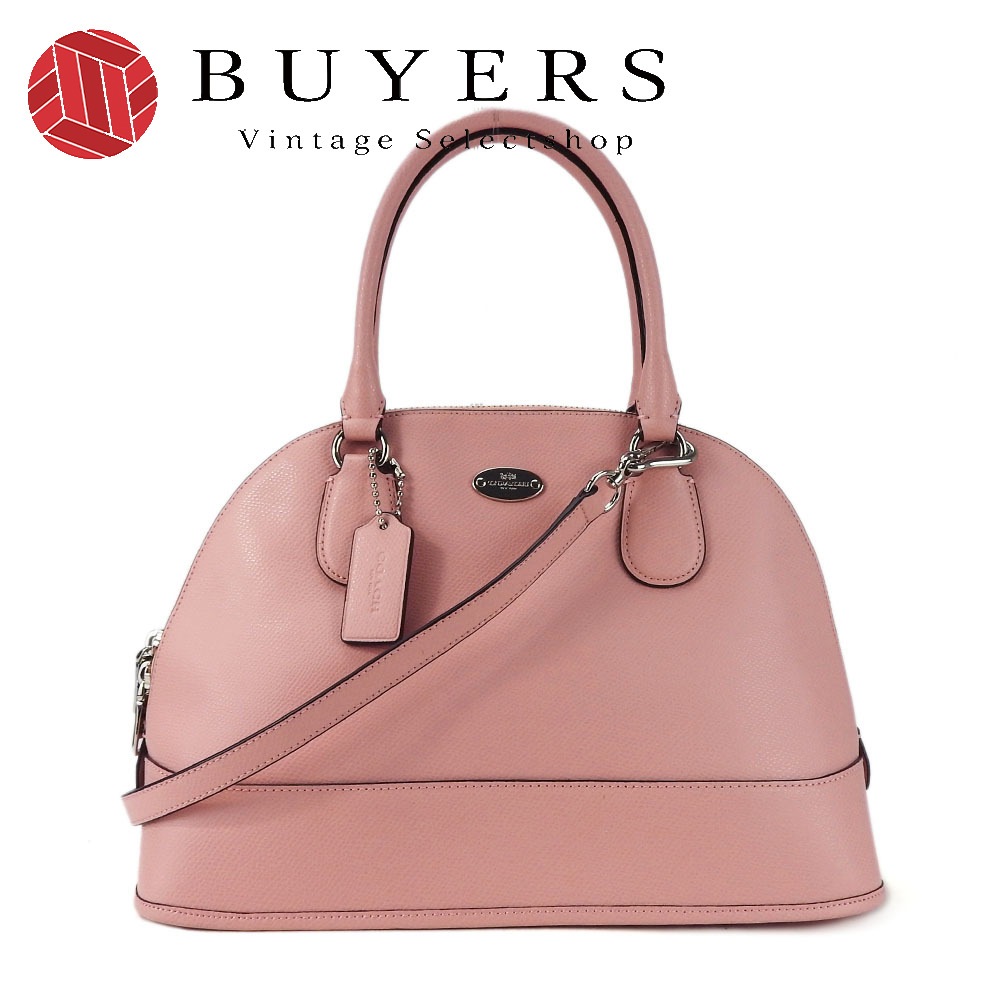 中古 ハンドバッグ F33909 レザー ピンク シルバー金具 2WAY ショルダー レディース 女性