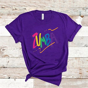 ZUMBA Tシャツ ジムウエア トレーニング ヨガ 運動用 ダンス衣装 普段着 四季兼用T01-1