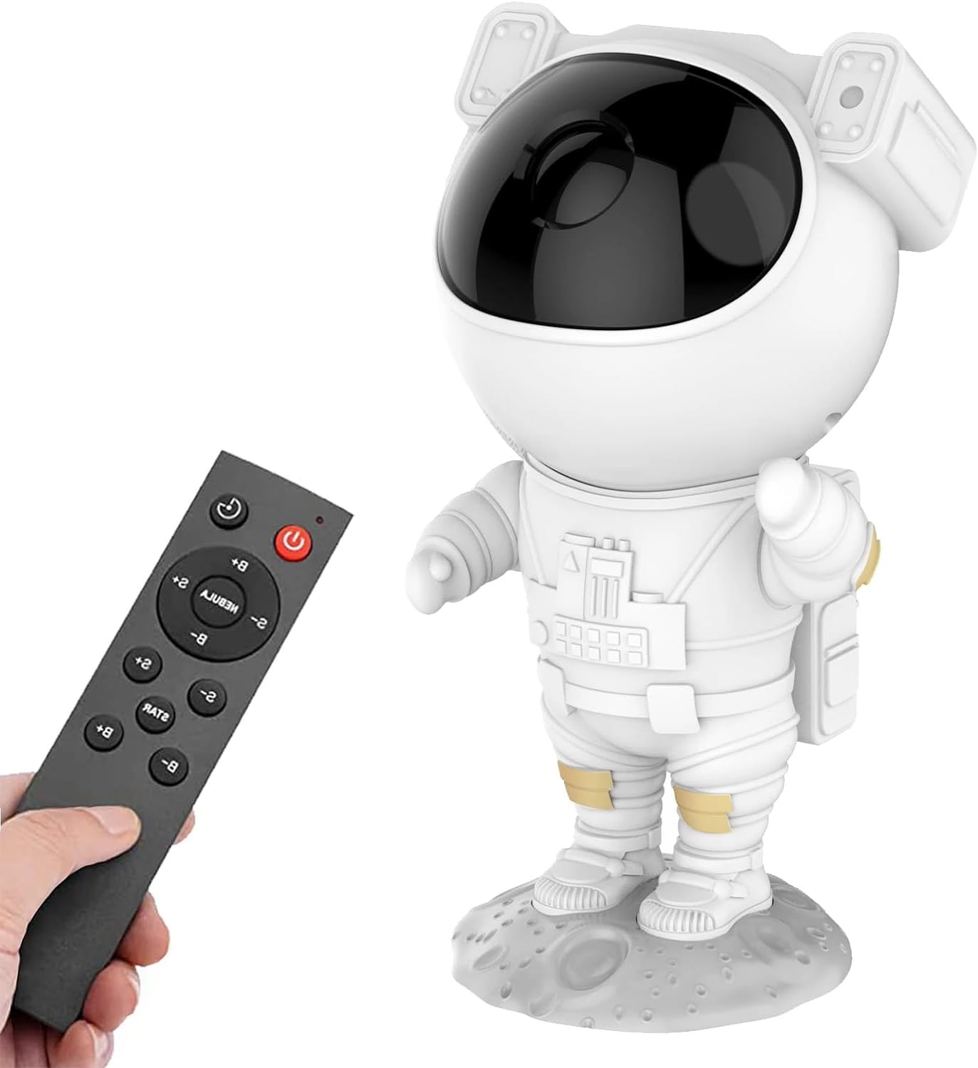 エクセレント子供用 宇宙飛行士 星 プロジェクター ギャラクシーライト タイマーと赤外線リモコン付き 360調整可能 星空ナイトライト(wu077