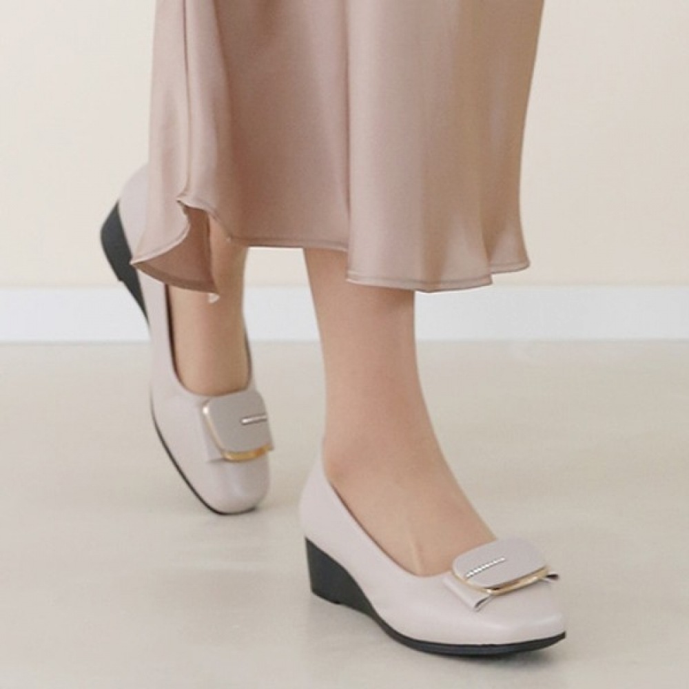 (Ninas Paris) スクエアキュービックウェッジローファー 4,906円